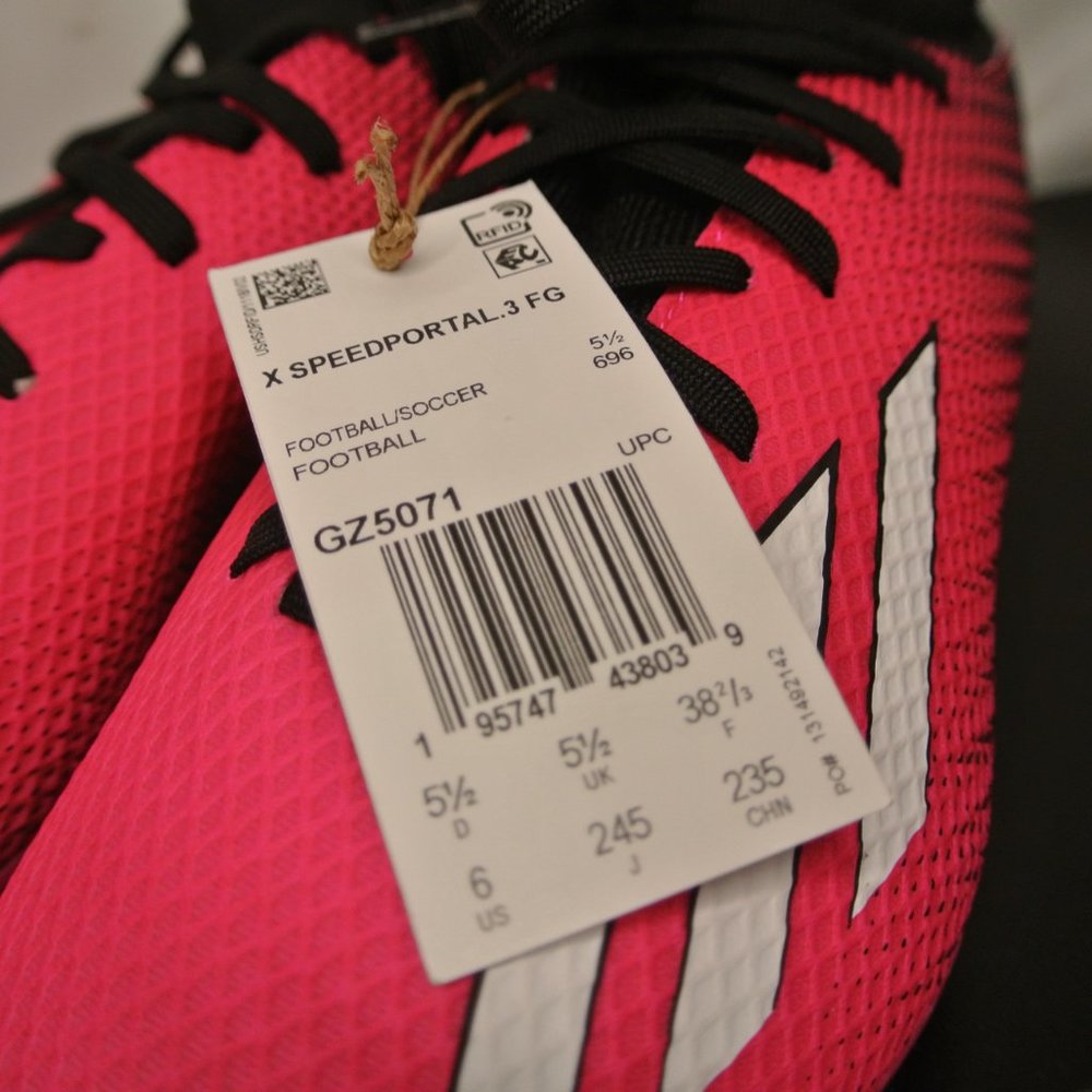 Adidas X Speed Portal 3 GZ5071 Pink / black Soccer Cleats Men's Size 5.5 NWT - Picture 3 of 12
